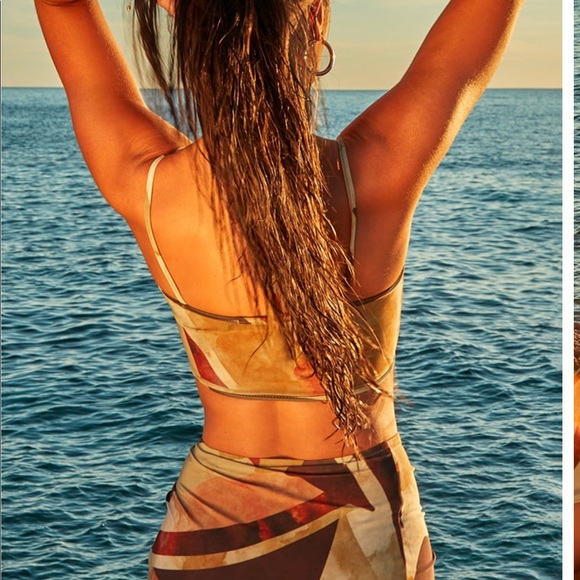 PLT 3 piece set skirt, top, bandana - Picture 3 of 6